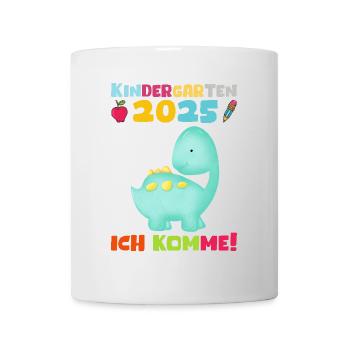kiKindergarten 2025 Kids Gift Kita 2025 Décoration - Mug blanc - blanc - Devant