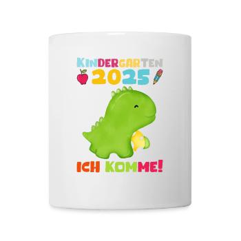 kiKindergarten 2025 Kids Gift Kita 2025 Décoration - Mug blanc - blanc - Devant