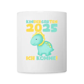 kiKindergarten 2025 Kids Gift Kita 2025 Décoration - Mug blanc - blanc - Devant