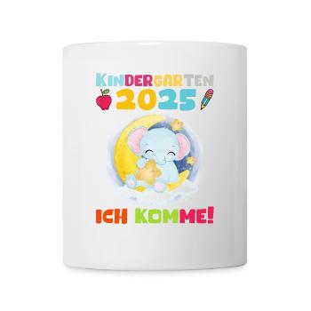 kiKindergarten 2025 Kids Gift Kita 2025 Décoration - Mug blanc - blanc - Devant