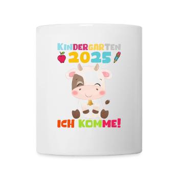 kiKindergarten 2025 Kids Gift Kita 2025 Décoration - Mug blanc - blanc - Devant