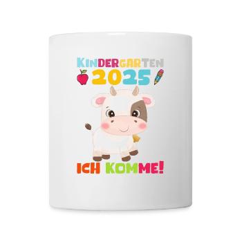 kiKindergarten 2025 Kids Gift Kita 2025 Décoration - Mug blanc - blanc - Devant
