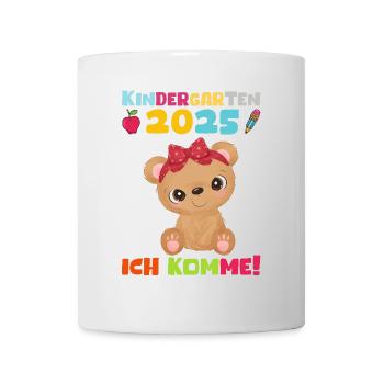 kiKindergarten 2025 Kids Gift Kita 2025 Décoration - Mug blanc - blanc - Devant