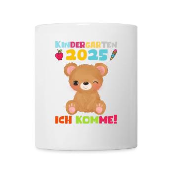 kiKindergarten 2025 Kids Gift Kita 2025 Décoration - Mug blanc - blanc - Devant