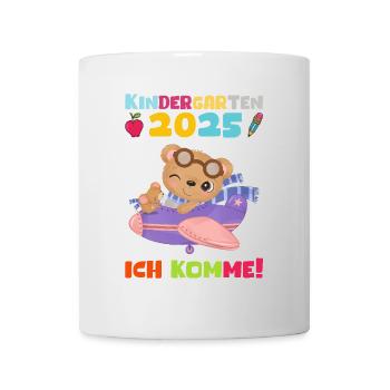 kiKindergarten 2025 Kids Gift Kita 2025 Décoration - Mug blanc - blanc - Devant