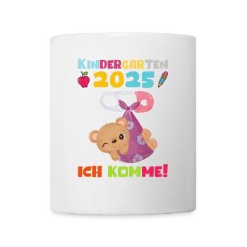 kiKindergarten 2025 Kids Gift Kita 2025 Décoration - Mug blanc - blanc - Devant