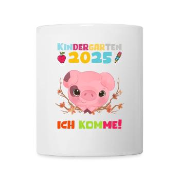kiKindergarten 2025 Kids Gift Kita 2025 Décoration - Mug blanc - blanc - Devant