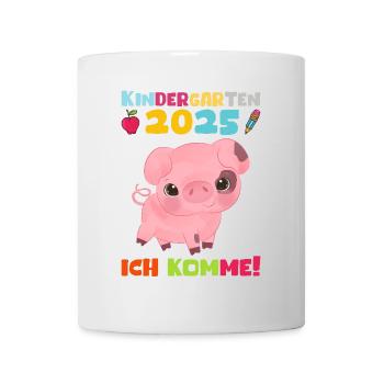kiKindergarten 2025 Kids Gift Kita 2025 Décoration - Mug blanc - blanc - Devant