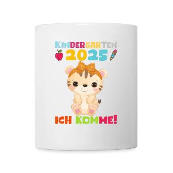 kiKindergarten 2025 Kids Gift Kita 2025 Décoration - Mug blanc - blanc - Devant