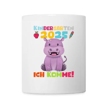 kiKindergarten 2025 Kids Gift Kita 2025 Décoration - Mug blanc - blanc - Devant