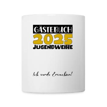 Jugendweihe 2025 Livre d’or Cadeau Filles Garçons - Mug blanc - blanc - Devant