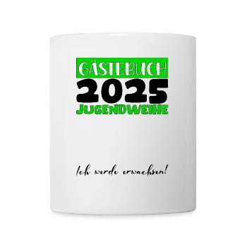 Jugendweihe 2025 Livre d’or Cadeau Filles Garçons - Mug blanc - blanc - Devant