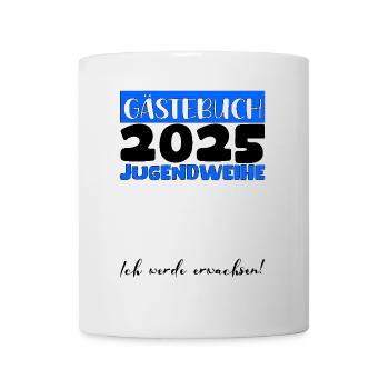 Jugendweihe 2025 Livre d’or Cadeau Filles Garçons - Mug blanc - blanc - Devant
