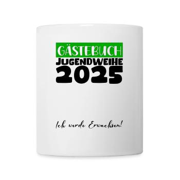 Jugendweihe 2025 Livre d’or Cadeau Filles Garçons - Mug blanc - blanc - Devant
