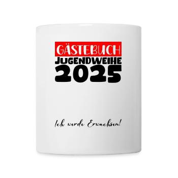Jugendweihe 2025 Livre d’or Cadeau Filles Garçons - Mug blanc - blanc - Devant