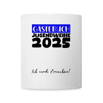 Jugendweihe 2025 Livre d’or Cadeau Filles Garçons - Mug blanc - blanc - Devant