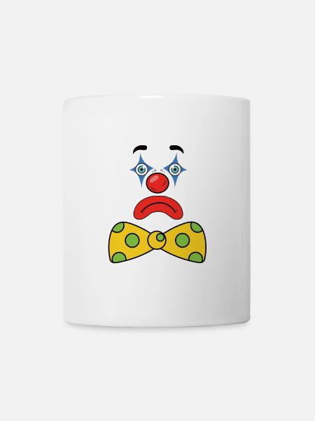 Lebendige Clowns Kostüme Fasching Fasnacht Feiern - Tasse - Weiß