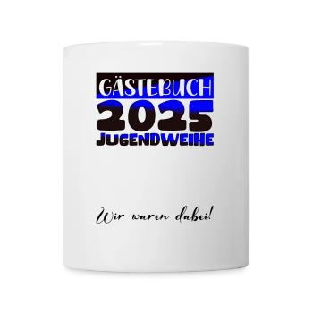 Jugendweihe 2025 Livre d’or Cadeau Filles Garçons - Mug blanc - blanc - Devant