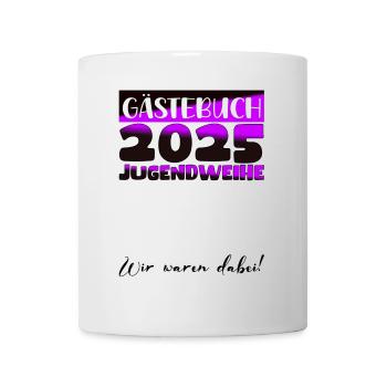 Jugendweihe 2025 Livre d’or Cadeau Filles Garçons - Mug blanc - blanc - Devant
