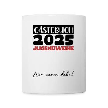 Jugendweihe 2025 Livre d’or Cadeau Filles Garçons - Mug blanc - blanc - Devant
