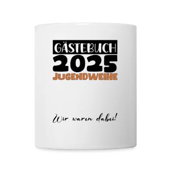 Jugendweihe 2025 Livre d’or Cadeau Filles Garçons - Mug blanc - blanc - Devant