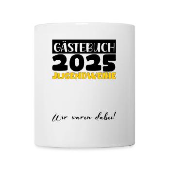 Jugendweihe 2025 Livre d’or Cadeau Filles Garçons - Mug blanc - blanc - Devant