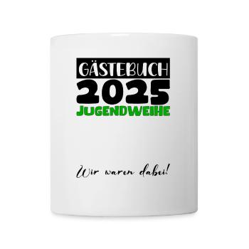 Jugendweihe 2025 Livre d’or Cadeau Filles Garçons - Mug blanc - blanc - Devant