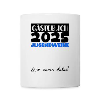 Jugendweihe 2025 Livre d’or Cadeau Filles Garçons - Mug blanc - blanc - Devant