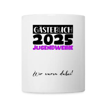 Jugendweihe 2025 Livre d’or Cadeau Filles Garçons - Mug blanc - blanc - Devant