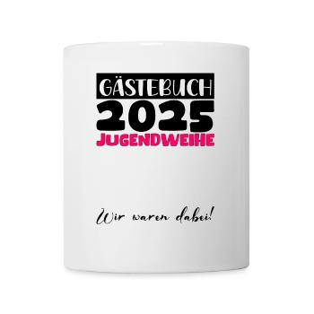 Jugendweihe 2025 Livre d’or Cadeau Filles Garçons - Mug blanc - blanc - Devant