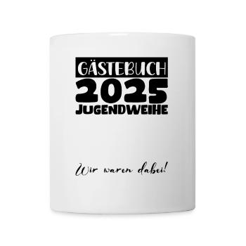 Jugendweihe 2025 Livre d’or Cadeau Filles Garçons - Mug blanc - blanc - Devant