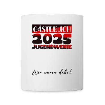 Jugendweihe 2025 Livre d’or Cadeau Filles Garçons - Mug blanc - blanc - Devant
