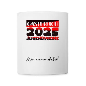 Jugendweihe 2025 Livre d’or Cadeau Filles Garçons - Mug blanc - blanc - Devant