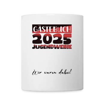 Jugendweihe 2025 Livre d’or Cadeau Filles Garçons - Mug blanc - blanc - Devant