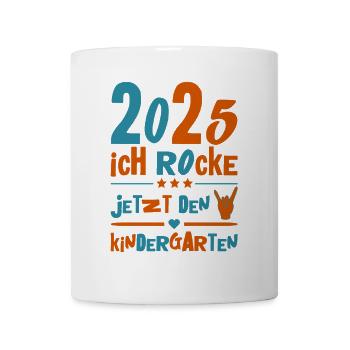 Kindergarten 2025 Kids Gift Kita 2025 Decoration - Mug - white - Front