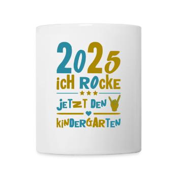 Kindergarten 2025 Kids Gift Kita 2025 Decoration - Mug - white - Front