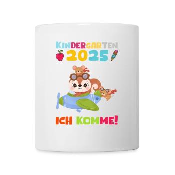 geKindergarten 2025 Kids Gift Kita 2025 Décoration - Mug blanc - blanc - Devant