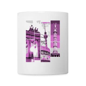 Berlin Skyline City Germany Collage Vintage - Mug - white - Front