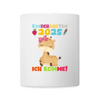 Kindergarten 2025 Kinder Geschenk Kita 2025 Deko - Tasse - Weiß - Vorne