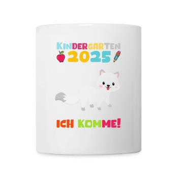 Kindergarten 2025 Kinder Geschenk Kita 2025 Deko - Tasse - Weiß - Vorne
