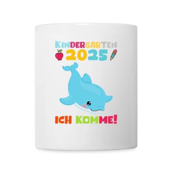 Kindergarten 2025 Kinder Geschenk Kita 2025 Deko - Tasse - Weiß - Vorne