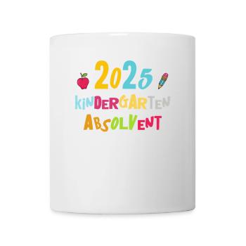 Abschied Kindergarten 2025 Geschenk Mädchen Jungen - Tasse - Weiß - Vorne
