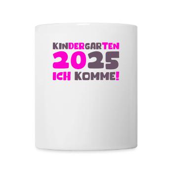 Kindergarten 2025 Kinder Geschenk Kita 2025 Deko - Tasse - Weiß - Vorne