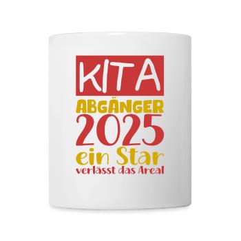 Abschied Kindergarten 2025 Geschenk Mädchen Jungen - Tasse - Weiß - Vorne