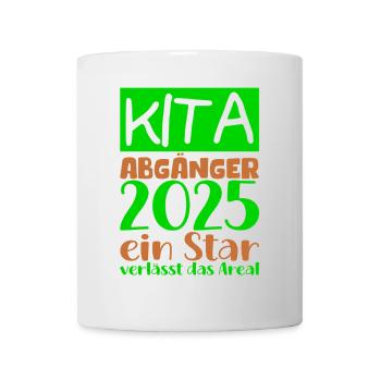 Abschied Kindergarten 2025 Geschenk Mädchen Jungen - Tasse - Weiß - Vorne
