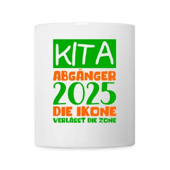 Abschied Kindergarten 2025 Geschenk Mädchen Jungen - Tasse - Weiß - Vorne