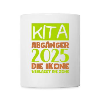 Abschied Kindergarten 2025 Geschenk Mädchen Jungen - Tasse - Weiß - Vorne