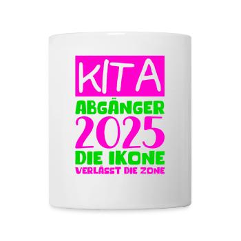 Abschied Kindergarten 2025 Geschenk Mädchen Jungen - Tasse - Weiß - Vorne