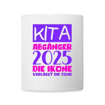 Abschied Kindergarten 2025 Geschenk Mädchen Jungen - Tasse - Weiß - Vorne