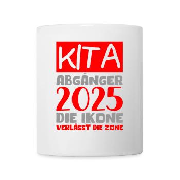 Abschied Kindergarten 2025 Geschenk Mädchen Jungen - Tasse - Weiß - Vorne